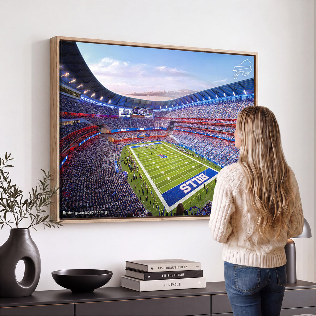 Buffalo Bills Football Team Print Canvas, Buffalo Highmark Stadium