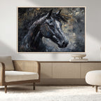 Large Abstract Horse Wall Art Canvas Print, Farmhouse Wall Art