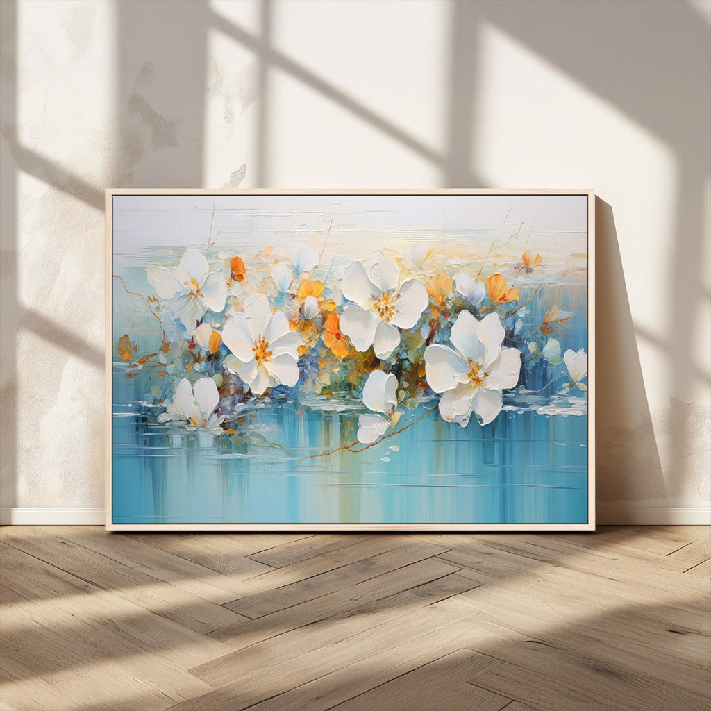 Abstract Flower Wall Art Canvas Print