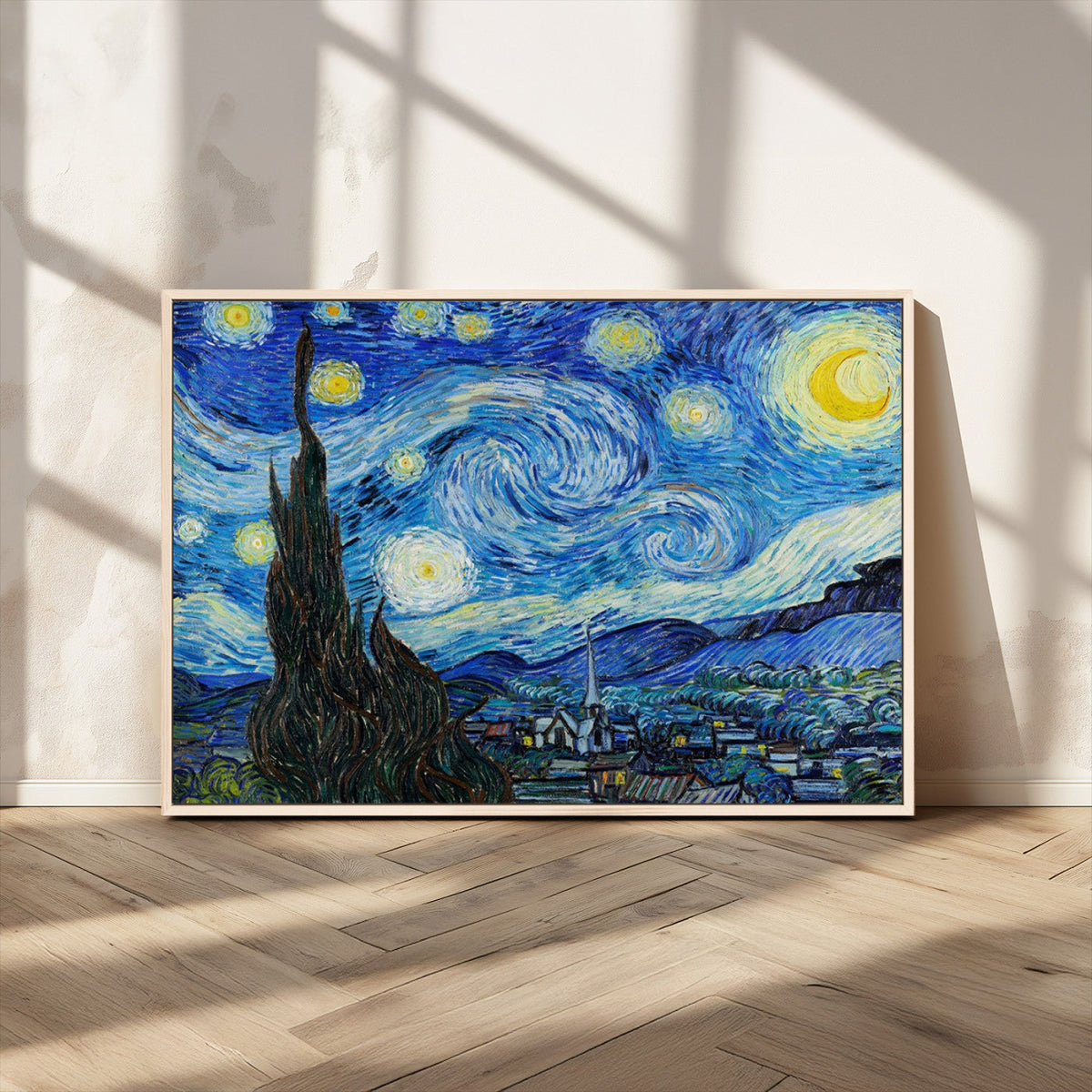 Vincent Van Gogh The Starry Night Abstract Wall Art Canvas Print