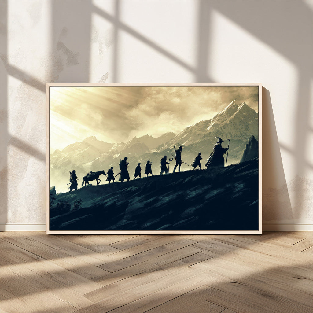 Fellowship Journey Wall Art | Fantasy Adventure Canvas Print