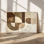 Wabi Sabi Geometric Wall Art | Abstract Modern Minimalist Canvas Print
