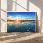 Blue Sky and Beach Wall Art Canvas Print