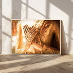 Buddha Statue Hands Wall Art Canvas Print