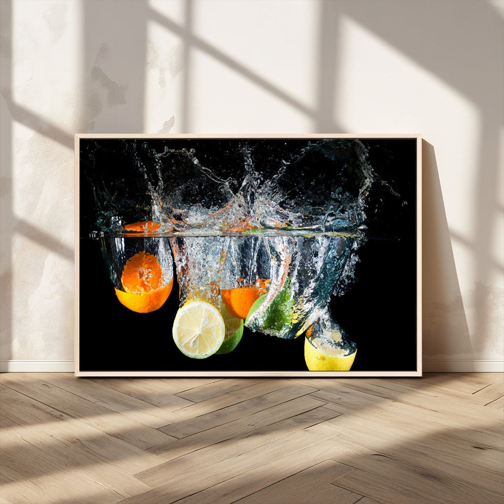 Kitchen Wall Art, Kitchen Fruits Art Canvas Print