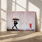Banksy Wall Art Canvas Print | Framed Graffiti Street Art Picture