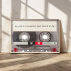 Music Cassette Iconic Wall Art Canvas Print