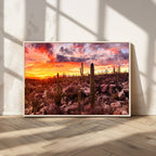 Arizona Desert Print, Western Cowboy Wall Art Print