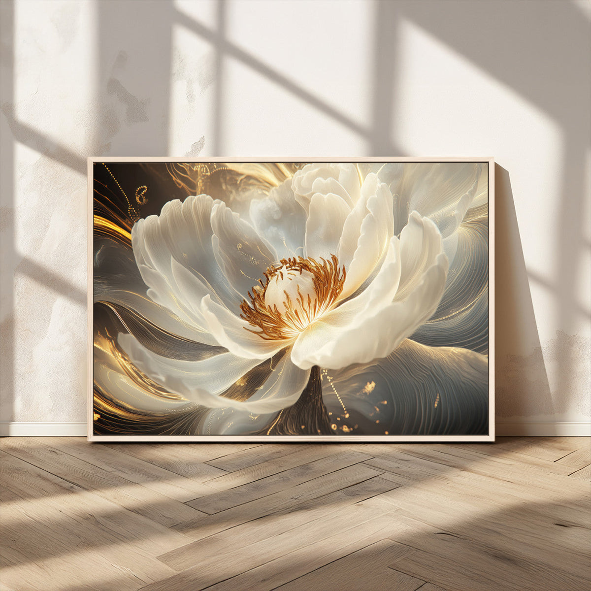 Abstract Floral Wall Art Canvas Print