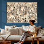 Native American Indian Wall Art Canvas Print