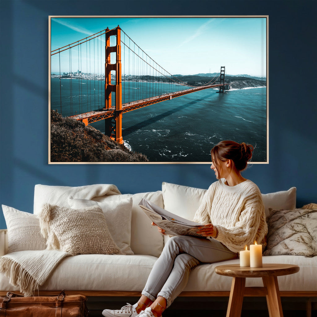 Golden Gate Bridge Wall Art Canvas Print | San Francisco Landmark Photography