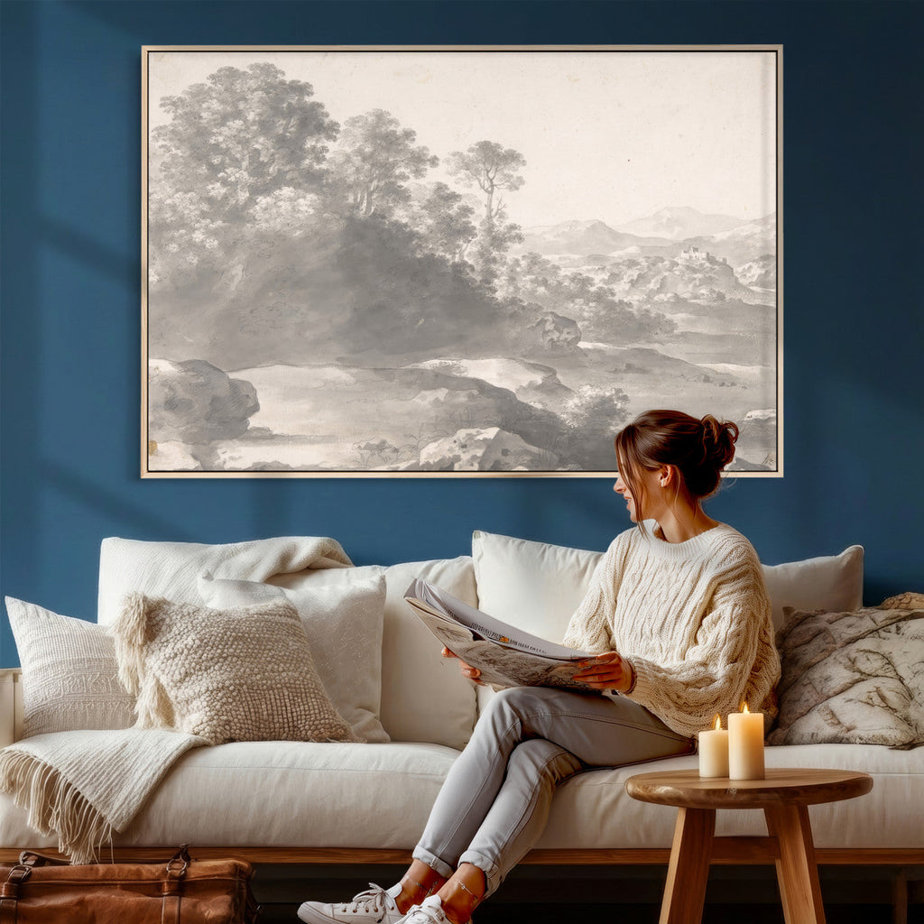 Van Poelenburch Landscape Canvas Wall Art | Dutch Golden Age