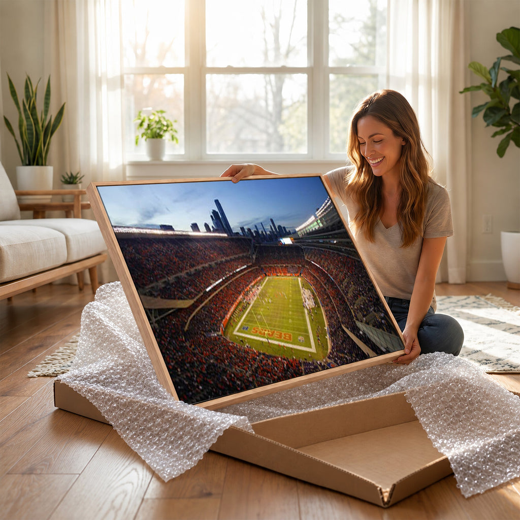 Chicago Bears Soldier Field Canvas Wall Art, NFL Stadium Panorama