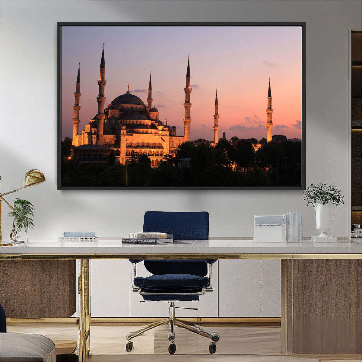 Wall Art Turkey Istanbul Skyline Canvas Print