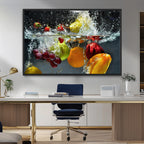 Kitchen Vegetables World Wall Art Canvas Print