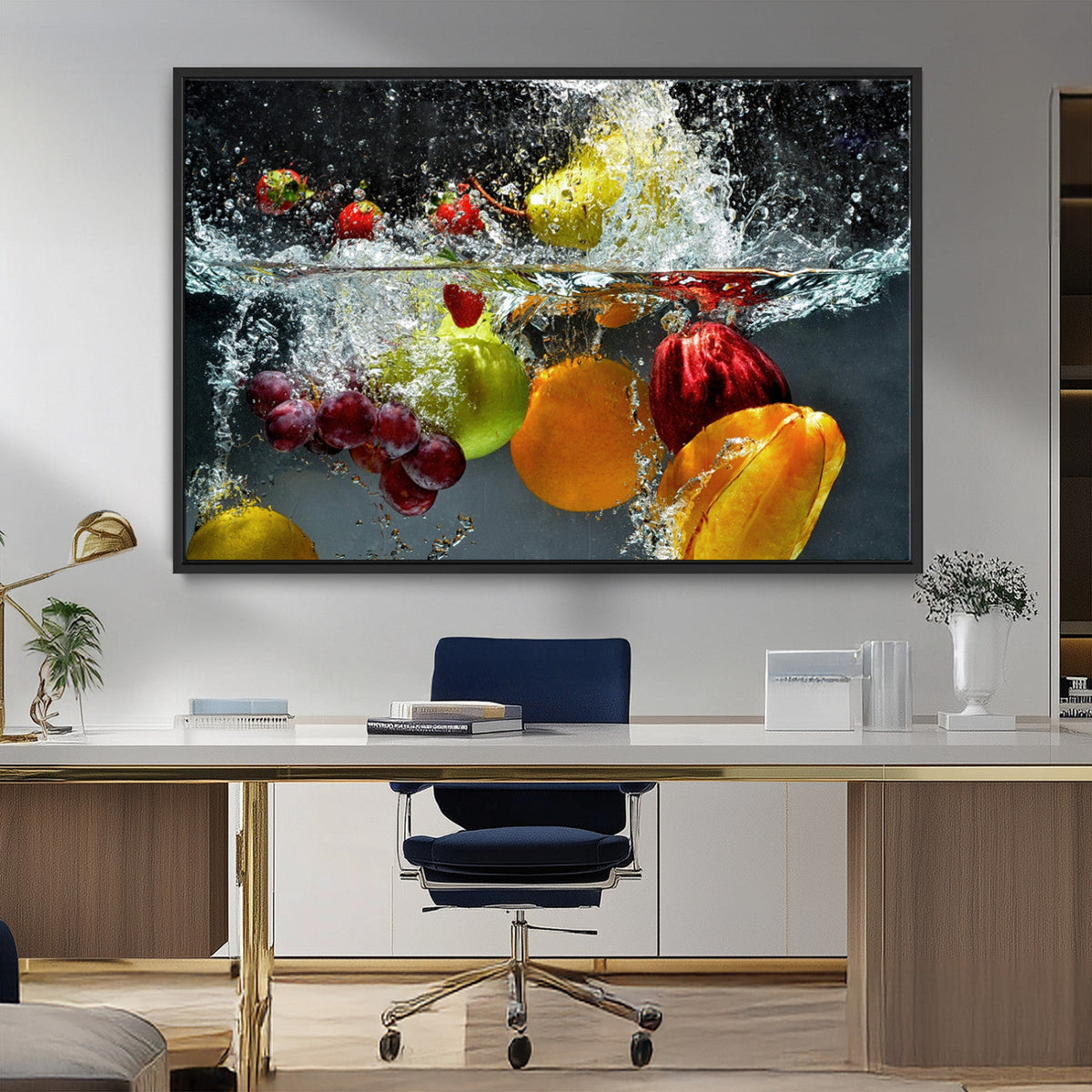 Kitchen Vegetables World Wall Art Canvas Print