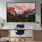 Yosemite Half Dome Wall Art Canvas Print El Capitan
