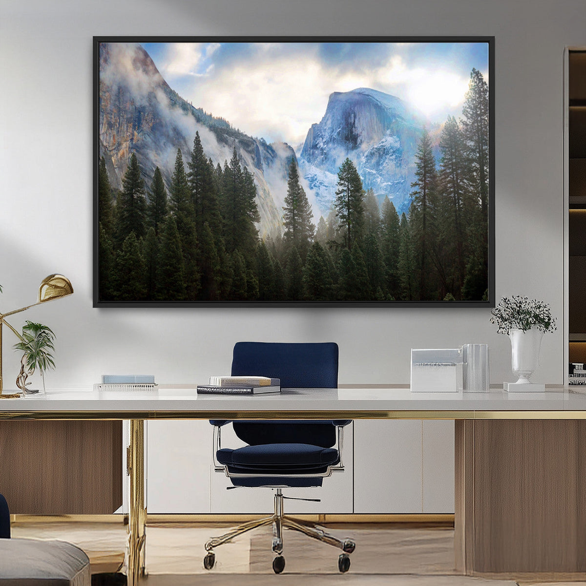 Half Dome Yosemite California Wall Art Canvas Print El Capitan