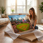 St. Louis Cardinals Baseball Team Print, Busch Stadium Wall Art, Framed and Ready to Hang