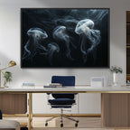 Jellyfish Wall Art Canvas Print, Elegant Wall Decor