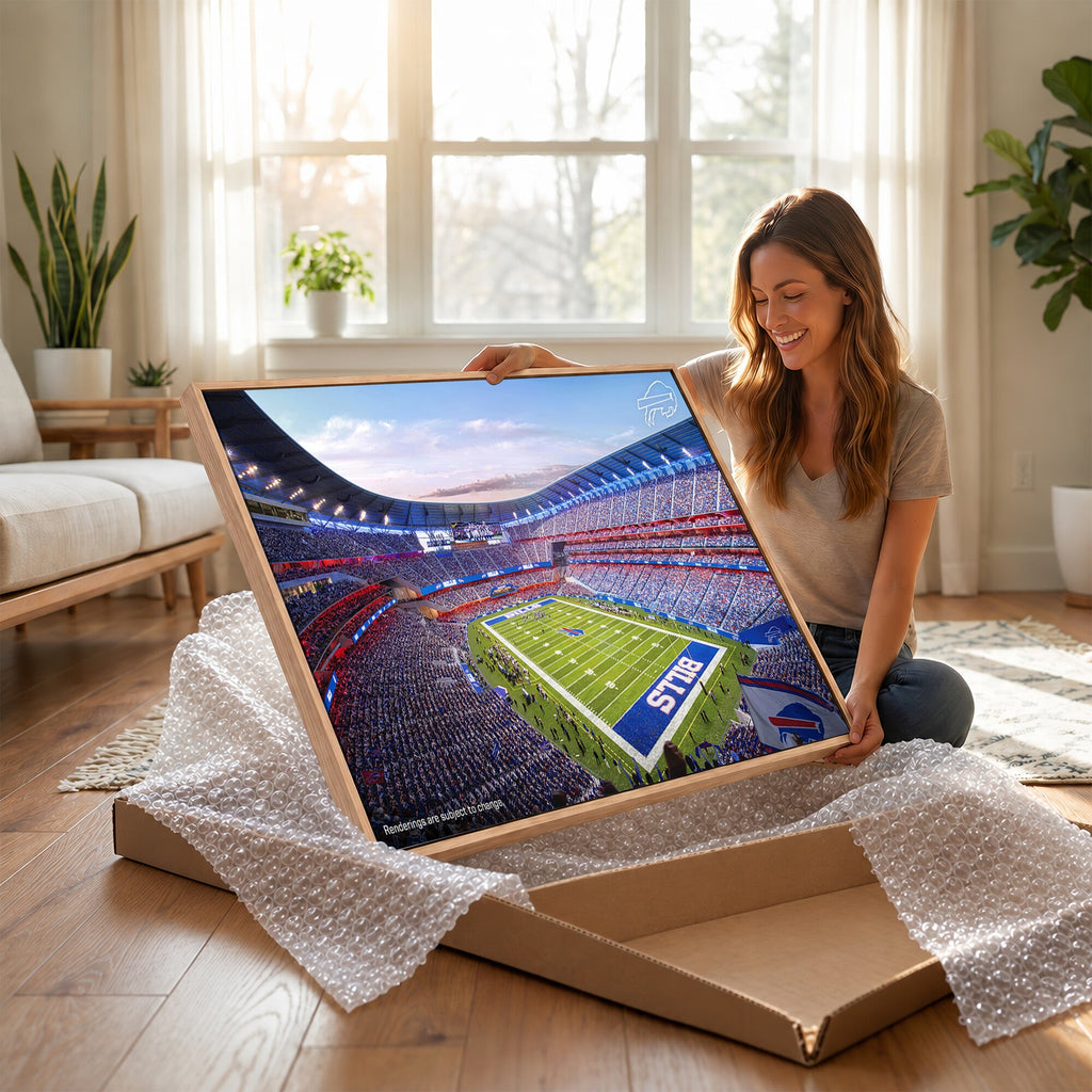 Buffalo Bills Football Team Print Canvas, Buffalo Highmark Stadium