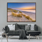 Sunrise On The Beach Wall Art Canvas Print