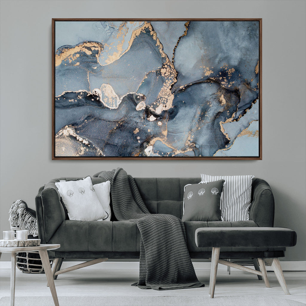 Multipanel Marble Fluid Effect Wall Art Abstract Canvas Wall Art Print