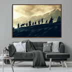Fellowship Journey Wall Art | Fantasy Adventure Canvas Print