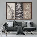 Minimalist Botanical Wall Art Canvas Print, Framed and Ready to Hang