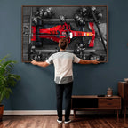 Ferrari Pit Stop Canvas Wall Art | Precision and Speed