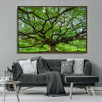 Ancient Tree Wall Art Canvas Print, Framed Sprawling Branches