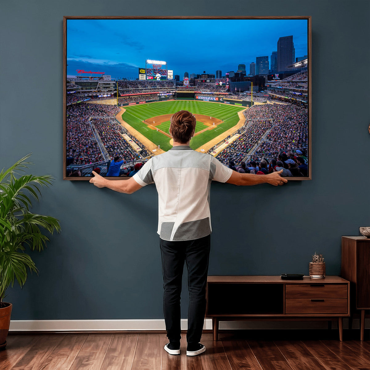Target Field Stadium Wall Art Canvas Print, Minnesota Twins