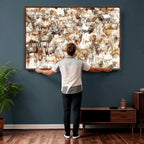 Farmhouse Bighorn Sheep Wall Art Canvas Print