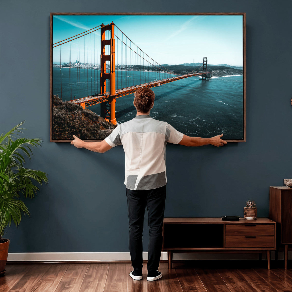 Golden Gate Bridge Wall Art Canvas Print | San Francisco Landmark Photography