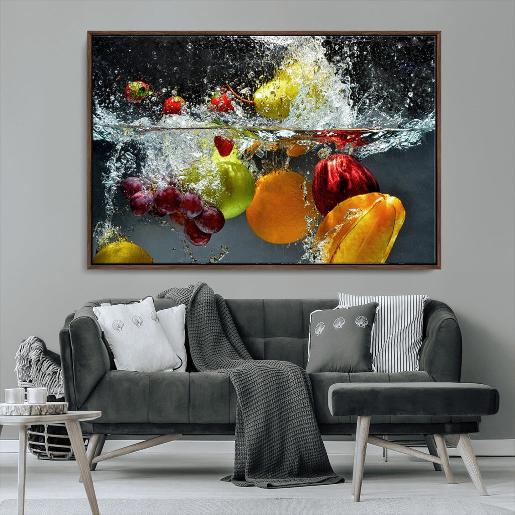 Kitchen Vegetables World Wall Art Canvas Print