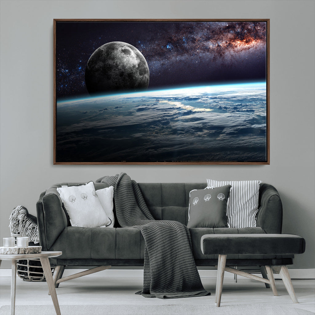 Space and Planet Canvas Print