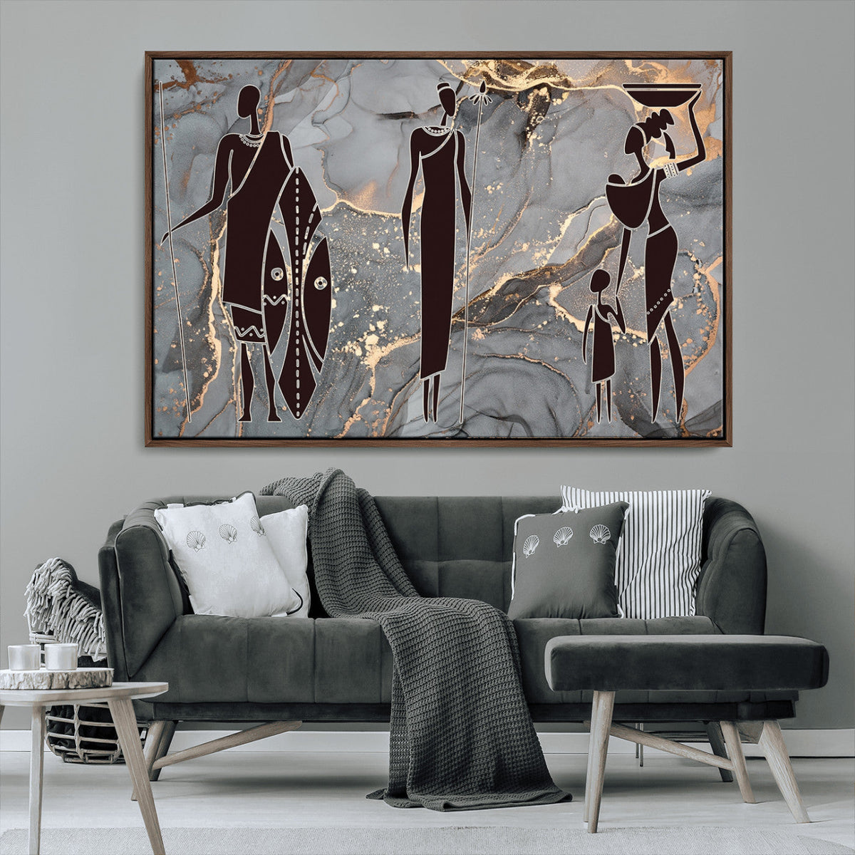 African American Wall Art | Elegant African Women Canvas Print