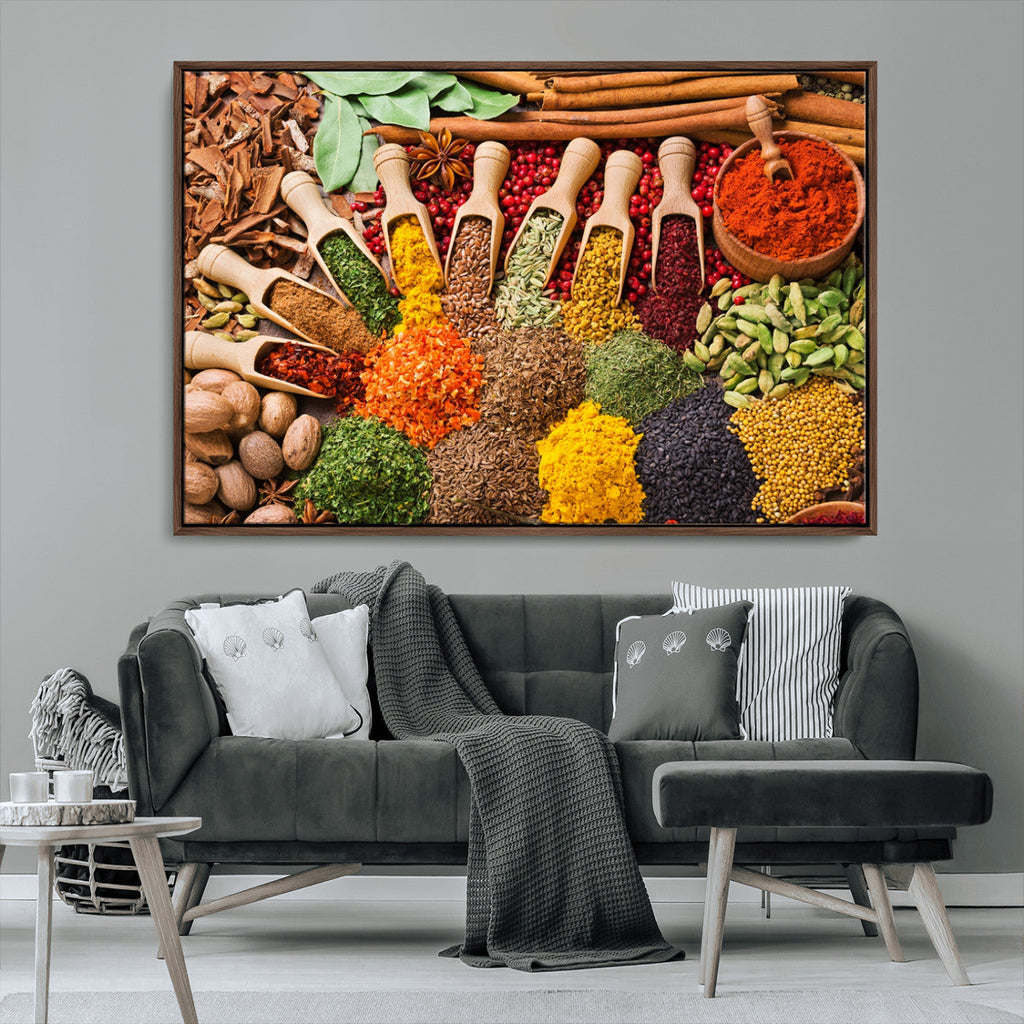 Spices Kitchen Wall Art Canvas Print