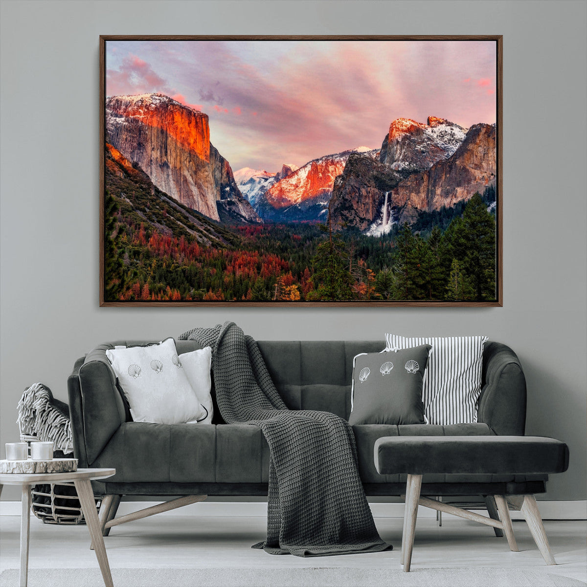 Yosemite Half Dome Wall Art Canvas Print El Capitan