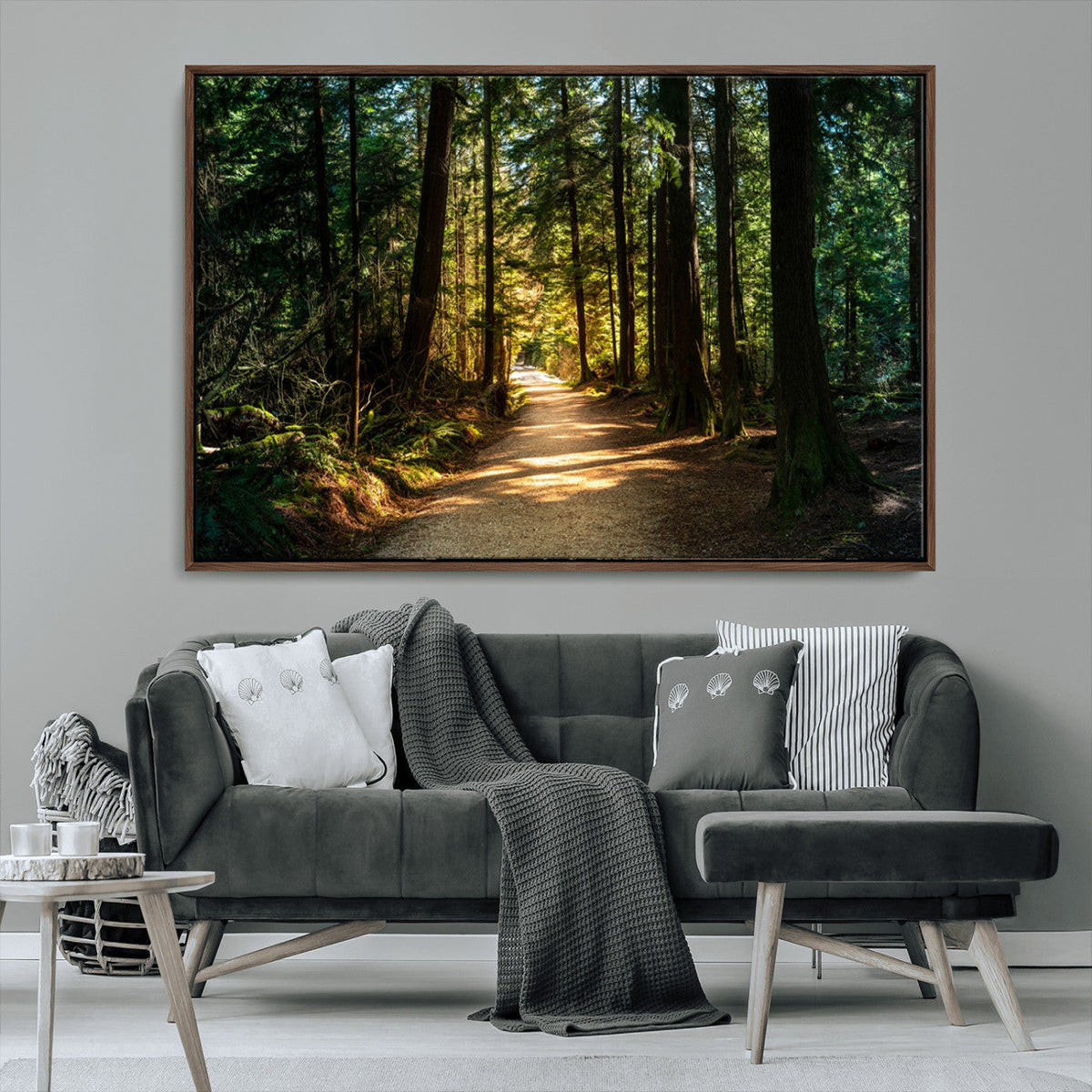 Natural Landscape Wall Art Relaxing Forest Canvas Print