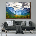 Yosemite Park Half Dome 3 Panel Canvas Print | Large Giclée Landscape Wall Art