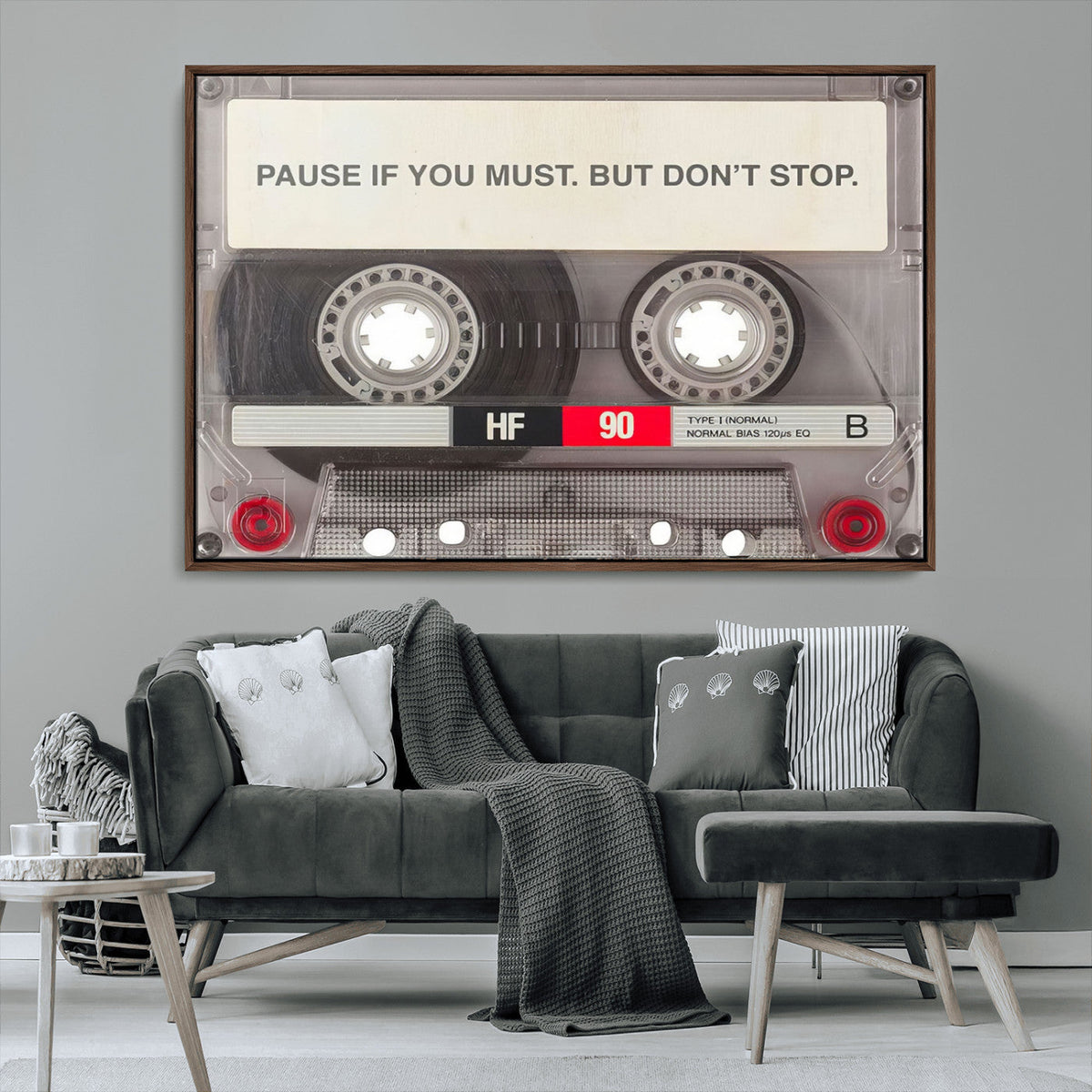 Music Cassette Iconic Wall Art Canvas Print