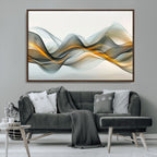 Abstract Wave Canvas Wall Art | Fluid Contemporary Elegance in Motion