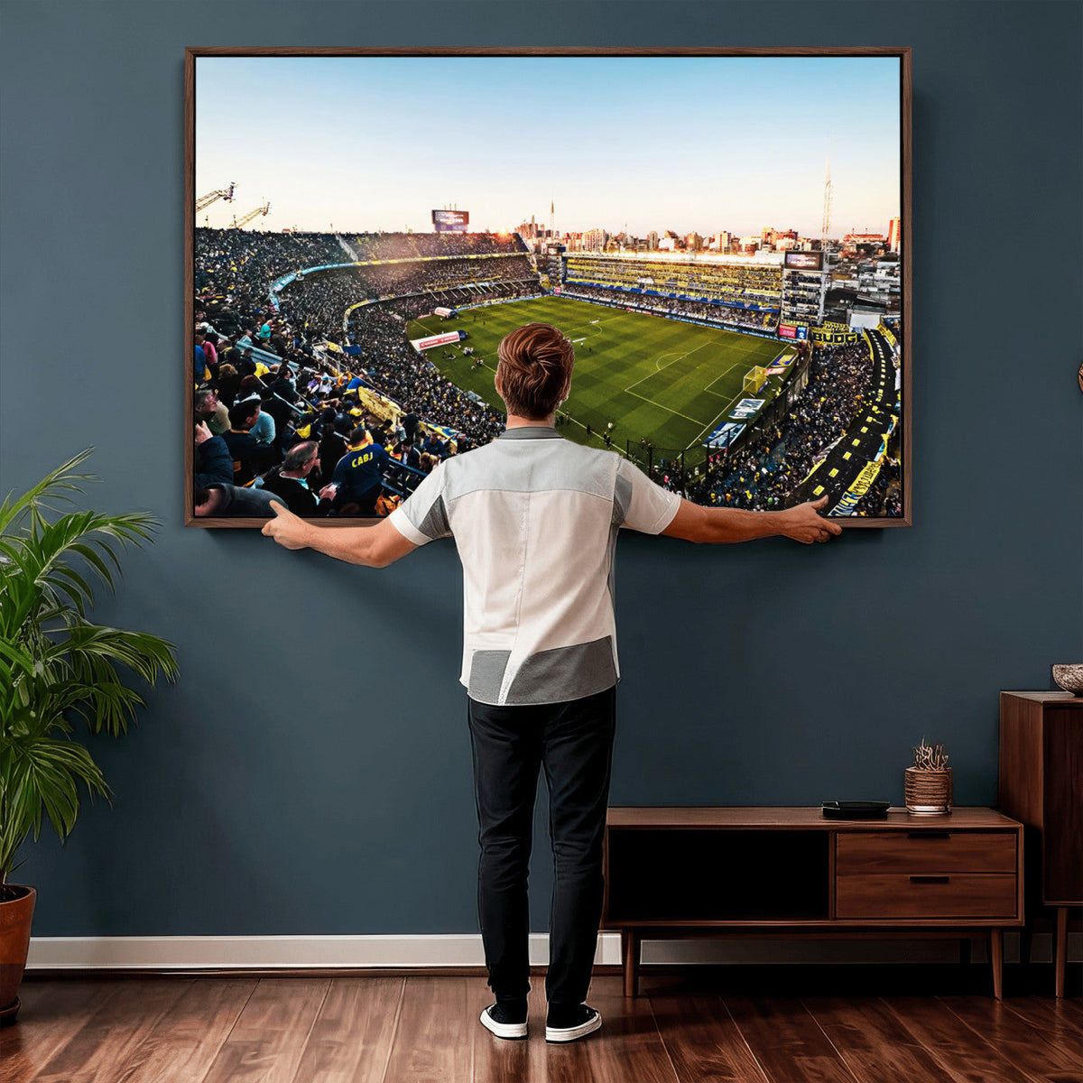 Boca Juniors Soccer Team Print, Buenos Aires Bombonera