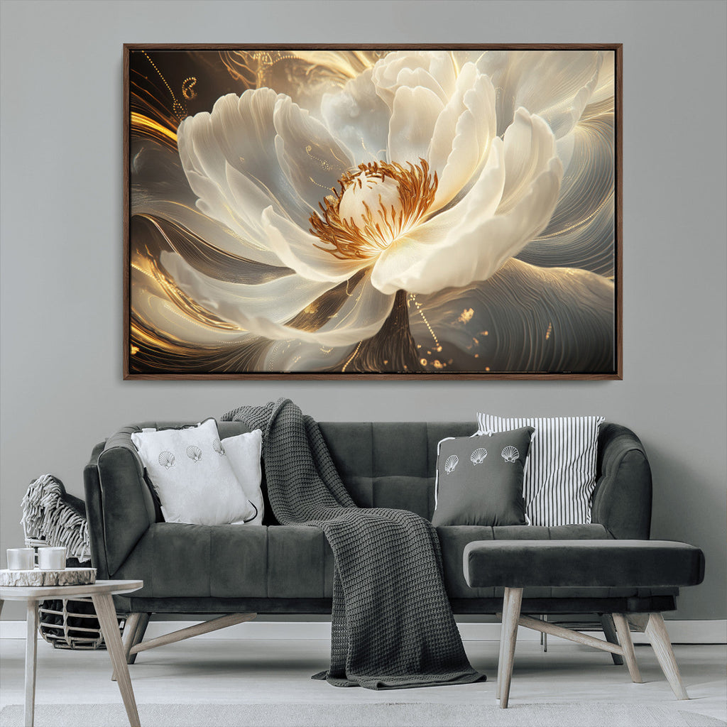 Abstract Floral Wall Art Canvas Print