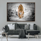 Jaguar Wall Art Canvas Print, Majestic Big Cat in Focused Pursuit