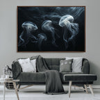 Jellyfish Wall Art Canvas Print, Elegant Wall Decor