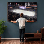 Amalie Arena Florida Wall Art Canvas Print, NHL Hockey, Framed and Ready to Hang