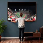 Houston Cougars Football Team Print, Houston TDECU Stadium