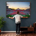 NC State Wolfpack Football Team Print Wall Art, Raleigh